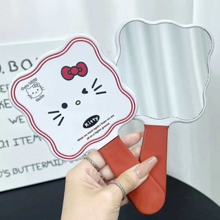 Gương kèm lược hình Hello Kitty dễ thương Gương lược Kitty cầm tay soi trang điểm nhỏ gọn