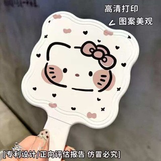 Gương kèm lược hình Hello Kitty dễ thương Gương lược Kitty cầm tay soi trang điểm nhỏ gọn