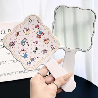 Gương kèm lược hình Hello Kitty dễ thương Gương lược Kitty cầm tay soi trang điểm nhỏ gọn