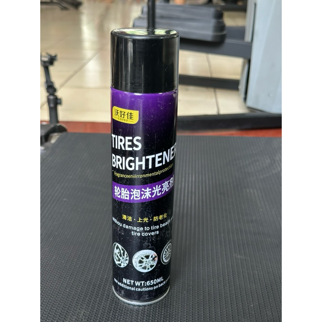 🧴 DUNG DỊCH LÀM SẠCH & LÀM ĐEN BĂNG TẢI MÁY CHẠY BỘ – XỊT DƯỠNG LỐP Ô TÔ TIRES BRIGHTENER 🚗🏃‍♂️✨