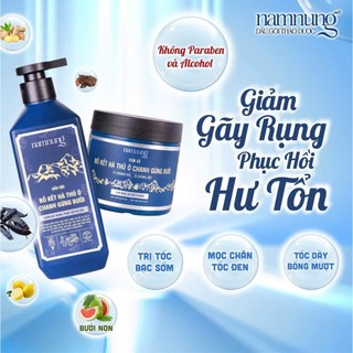 Dầu Gội thảo dược NAMNUNG thành phần từ bồ kết giảm rụng giảm gàu ngứa dưỡng tóc mềm mượt chắc khỏe