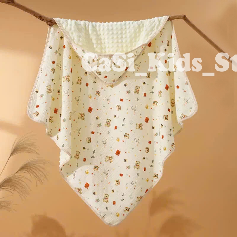 Ủ xô lớp nhung bi hạt đậu siêu ấm cho bé CaSi