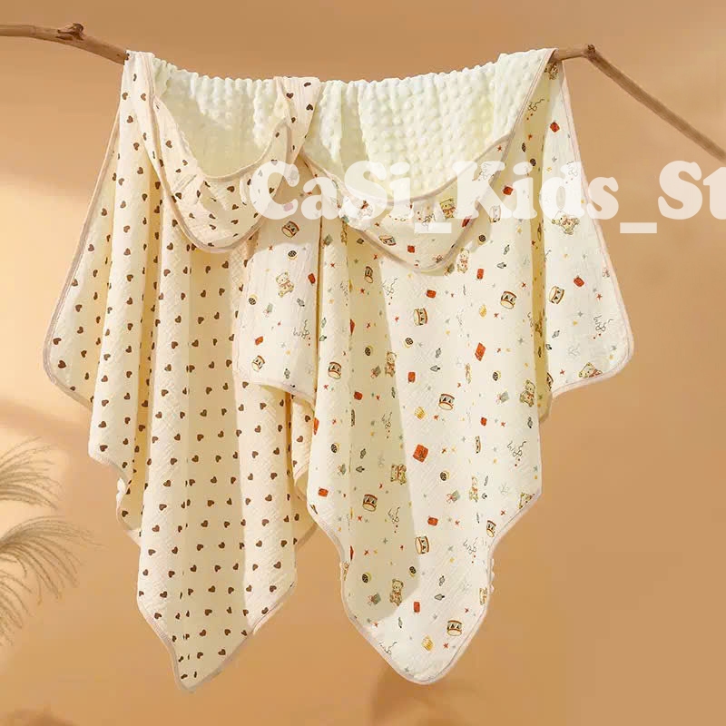 Ủ xô lớp nhung bi hạt đậu siêu ấm cho bé CaSi