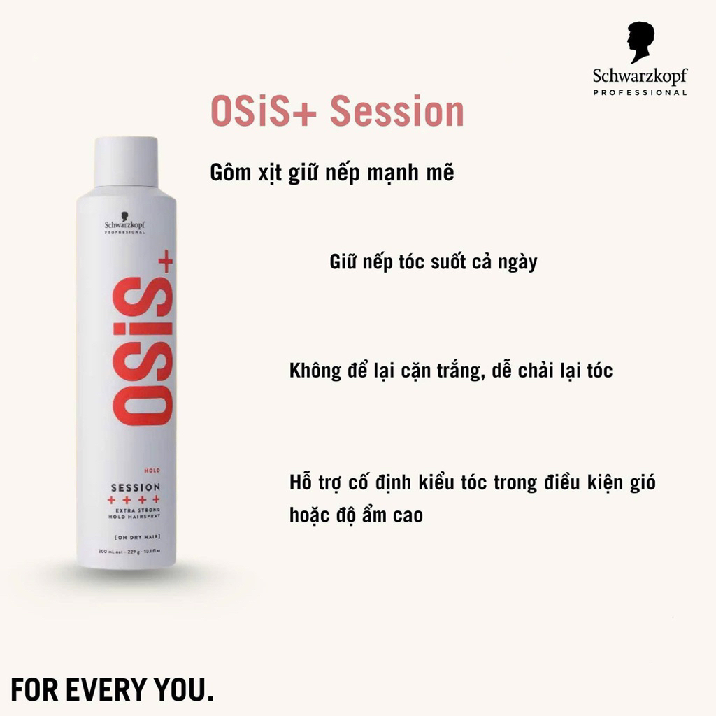 Keo xịt bóng tóc OSiS+ Sparkler Schwarzkopf Professional 300ml