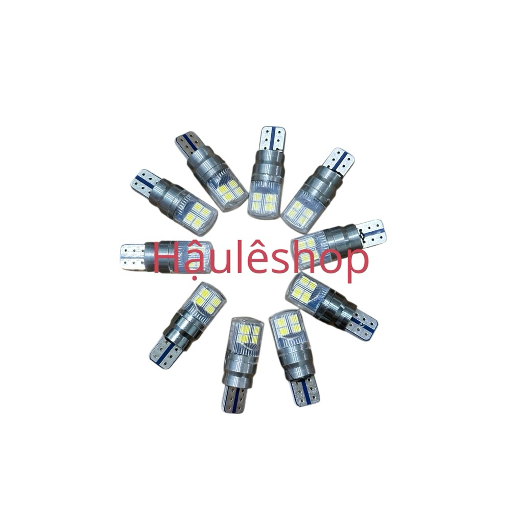 Led T10, cao cấp, 8 chips 3030 sáng cực mạnh