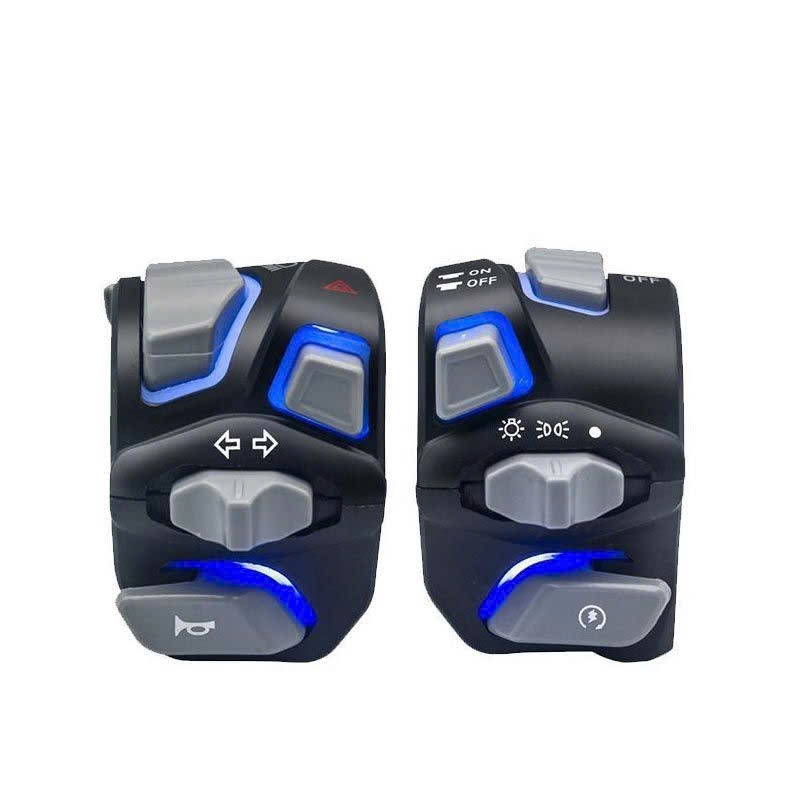 Cùm công tắc Light Master có đèn nhập khẩu cao cấp hàng chuẩn chính hãng gắn các dòng xe máy, xe điện v.v