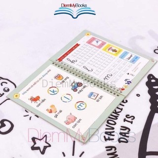 Sách-Bộ 3 Quyển Vở Luyện Viết Tự Xóa Tập Tô Chữ Số To Cho Bé Nét Lõm Mẫu Giáo Mầm Non Tặng 8 ruột+2 vỏ bút+2 cá cầm bút