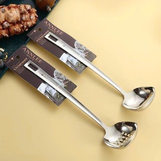 Muôi inox Oyatton dáng vuông [371] muôi lẩu cán dài 30cm, inox 316NDT, muôi canh vuông