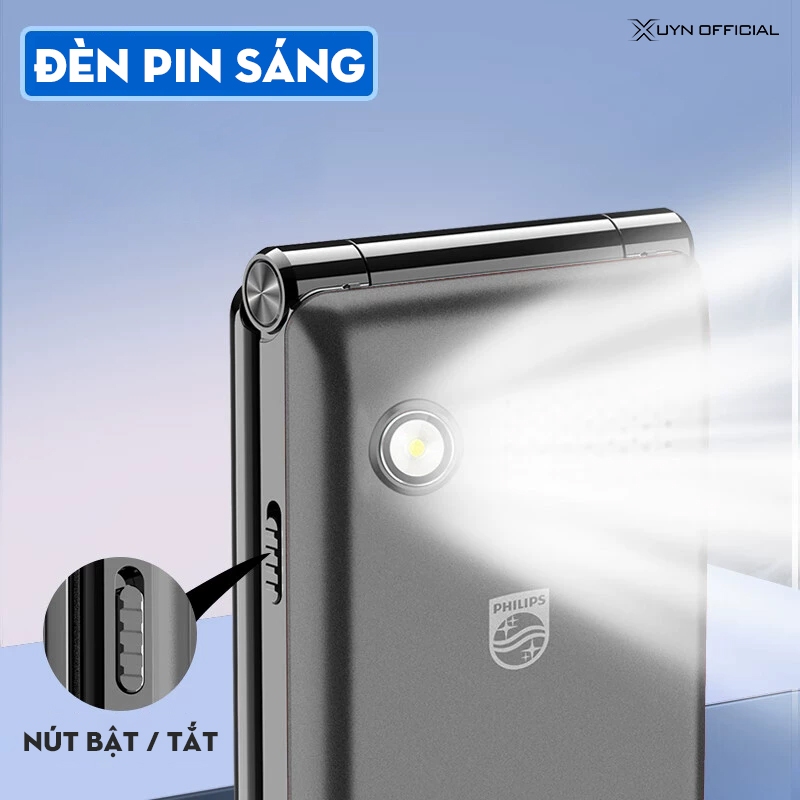 Điện thoại PHILIPS V39 Gập sang trọng, Loa Siêu To, Màn hình lớn 2.8 Inch, Pin Khủng chờ 50 ngày | BigBuy360 - bigbuy360.vn