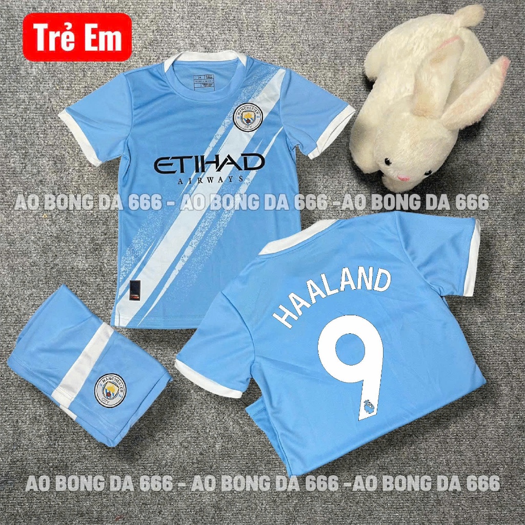 Áo Bóng Đá, Áo Đá Banh Trẻ Em CLB Manchester City Sân Nhà 2025/26 - Vải Mè Thái Cao Cấp