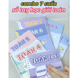 Sổ Tay Sketchnote Toán Học 2-9 – Trọn Bộ Tổng Hợp Kiến Thức Trọng Tâm, Công Thức Toán Cấp 1 & 2