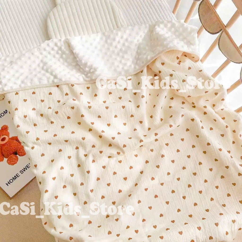 Chăn cho bé xô muslin hạt đậu mền mại với kích thước 80x100cm nhiều họa tiết CaSi