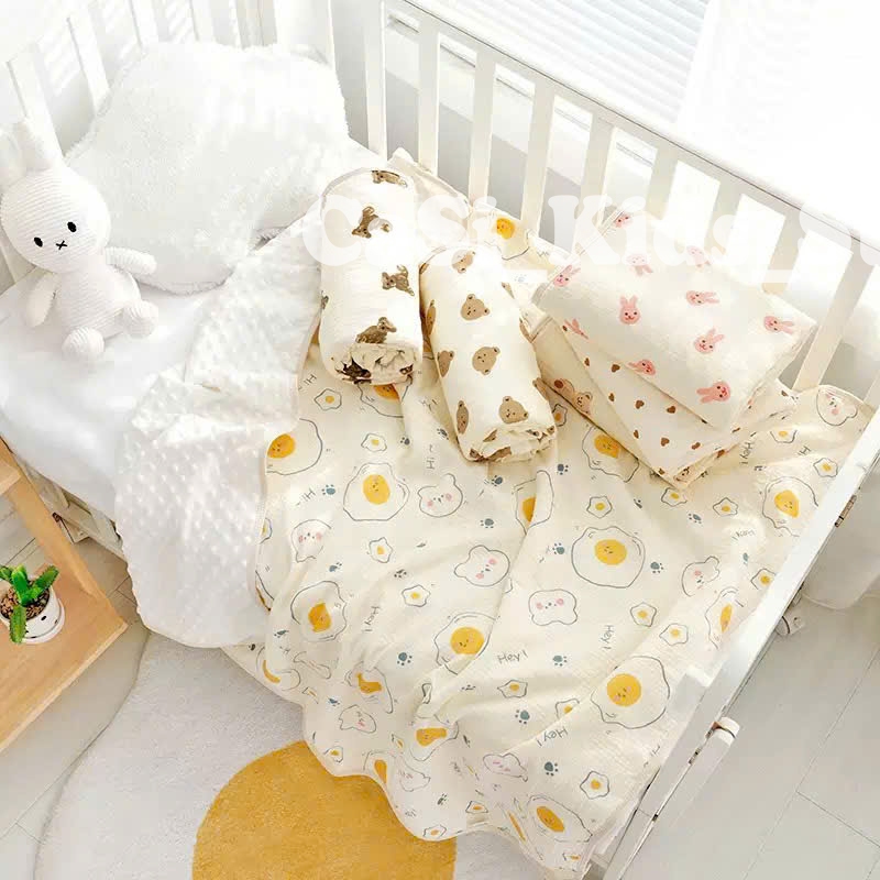 Chăn cho bé xô muslin hạt đậu mền mại với kích thước 80x100cm nhiều họa tiết CaSi