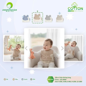 Áo Khoác Gilê Thu Đông Nỉ Lót Nhung Khủng Long Cho Bé Trai 6-12kg AMI0465