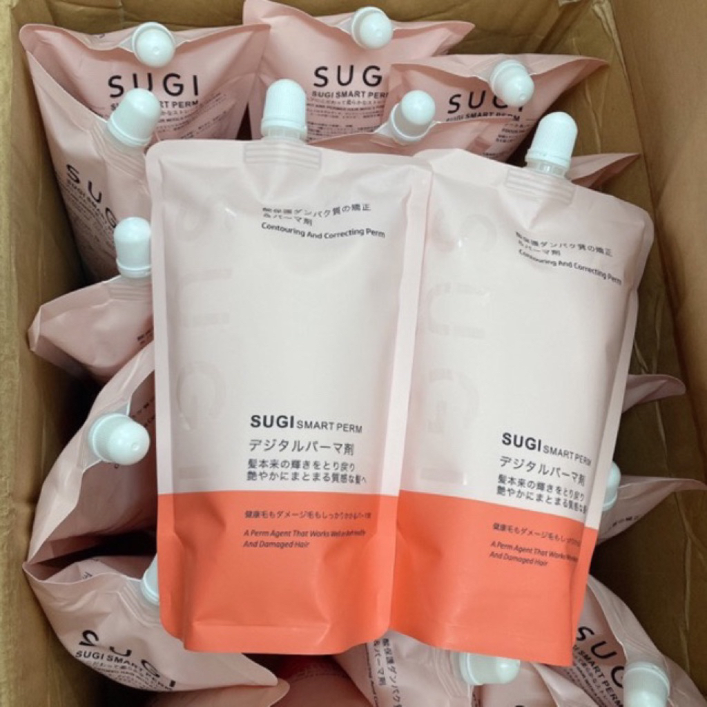 SUGIKO Kem Duỗi Uốn Thuần Chay ORGANIC800ml - Công Nghệ Thông Minh Không Cần Dập