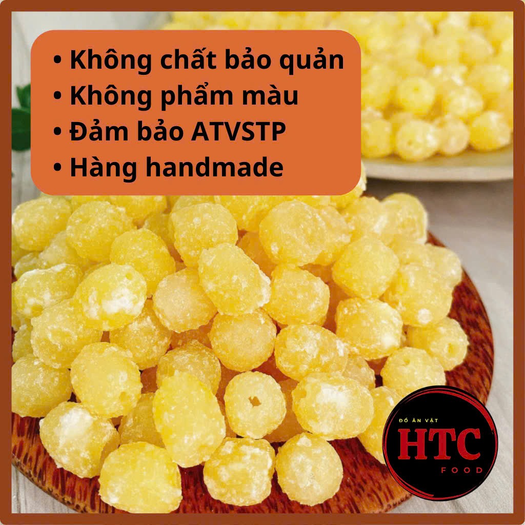 Mứt hạt sen Huế đặc biệt nhà làm chuẩn ngon, mứt sen Tết ít đường, thơm, bở bùi, 500g/1kg, HTC Food