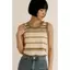 Áo Len Nữ Sát Nách Quảng Châu cao cấp Dáng Croptop Kẻ ngang - Phong Cách Trẻ Trung, Năng Động