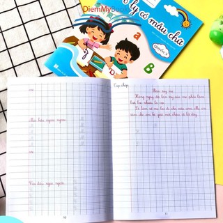 Bộ 3 Quyển Vở Ô Ly Có Mẫu Chữ Cỡ Chữ To + Nhỏ Dành Cho Bé Chuẩn Bị Lên Lớp 1