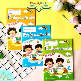 Bộ 3 Quyển Vở Ô Ly Có Mẫu Chữ Cỡ Chữ To + Nhỏ Dành Cho Bé Chuẩn Bị Lên Lớp 1