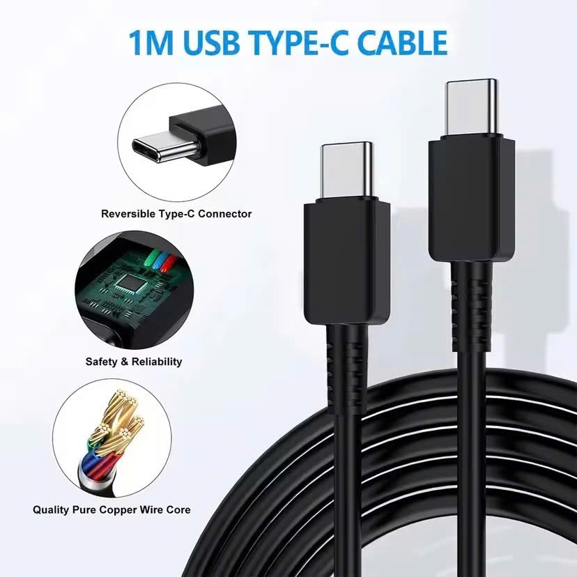 Cáp sạc nhanh 25w , bản cao cấp chính hãng TKN dùng cho máy dòng sam sun... bảo hành 1 năm.