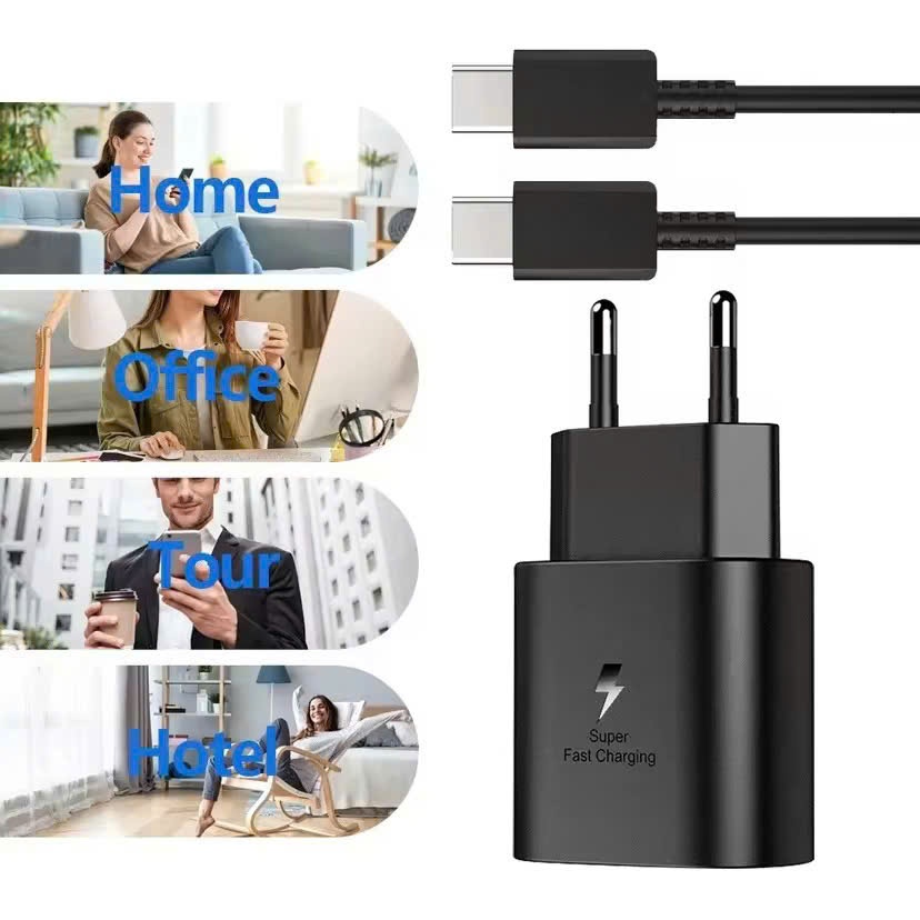 Bộ sạc nhanh 25W, loại cao cấp chính hãng TKN dùng cho điện thoại sam sun... vv bảo hành 1 năm.