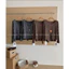 TRIANGLE - Brown long-sleeved Shirt (Cân nhắc kỹ, return is not welcomed)- Áo kiểu dài tay 3 chi tiết áo thun+gile+ belt