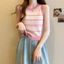 Áo Len Nữ Sát Nách Quảng Châu cao cấp Dáng Croptop Kẻ ngang - Phong Cách Trẻ Trung, Năng Động