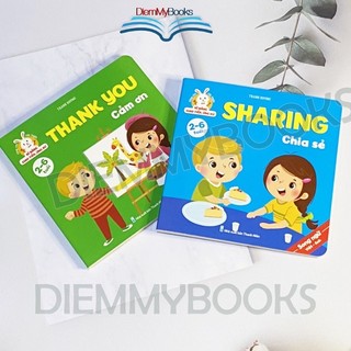 Sách - Bộ 6 Quyển Cùng Con Rèn Luyện Kĩ Năng Giao Tiếp Ứng Xử Song Ngữ Anh - Việt.Kỹ Năng Sống Cho Bé Từ 2-6 Tuổi