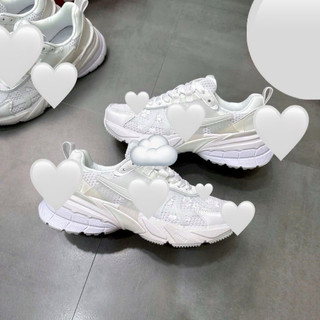Giày thể thao tenis pickleball thời trang bigsize nữ v2 màu trắng trái tim siêu êm nhẹ, sneaker running shoes cao cấp