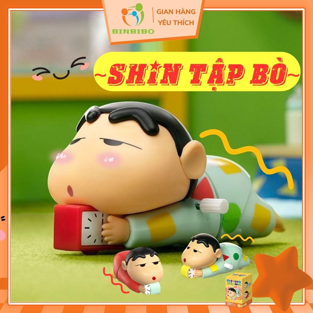 Đồ chơi Shin cậu bé bút chì mặc Pijama bò ủn mông cute đáng yêu cho bé- Đồ chơi vặn cót