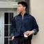 Áo Sơ Mi Denim Nam Nữ Dinoman Denim Cao Cấp Mềm Mịn Đứng Form Trẻ Trung Tôn Dáng Dễ Phối Đồ - SM06-2