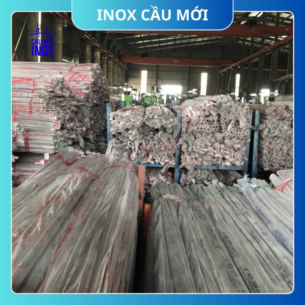 Ống inox tròn 201 phi 60.8 mm, Độ dày 1.2 mm/1.5 mm, chiều dài 1m/1m2/1m5
