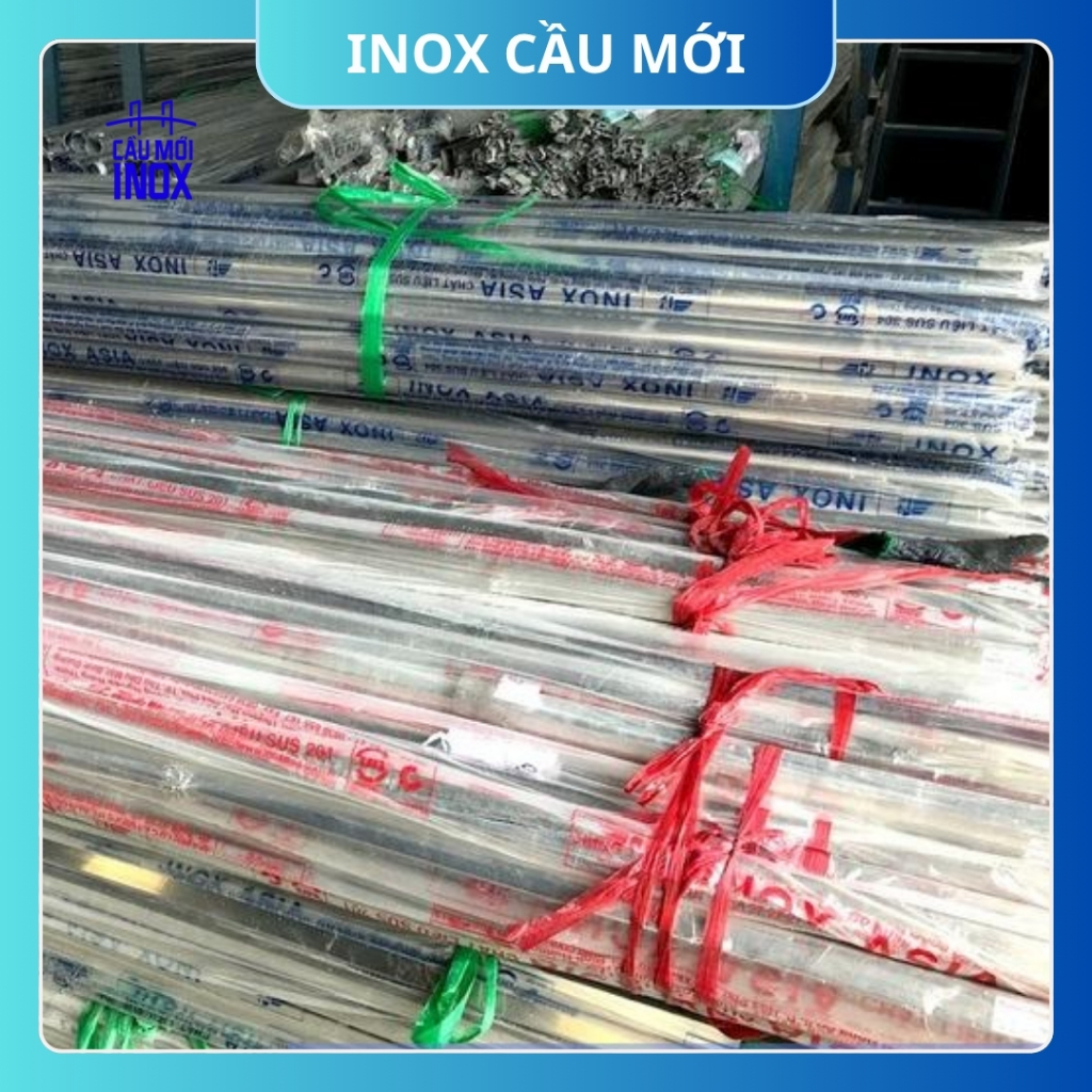 Ống Inox tròn 201 phi 50.8 mm, độ dày 1.2mm/1.5 mm, chiều dài 1m/1m2/1m5, chất lượng uy tín