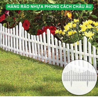 Hàng Rào Ghép Nhựa Trang Trí Sân Vườn, Bồn Hoa – Kích Thước 60x33, 72x42, 80x52 – Che Chắn Vườn Cây