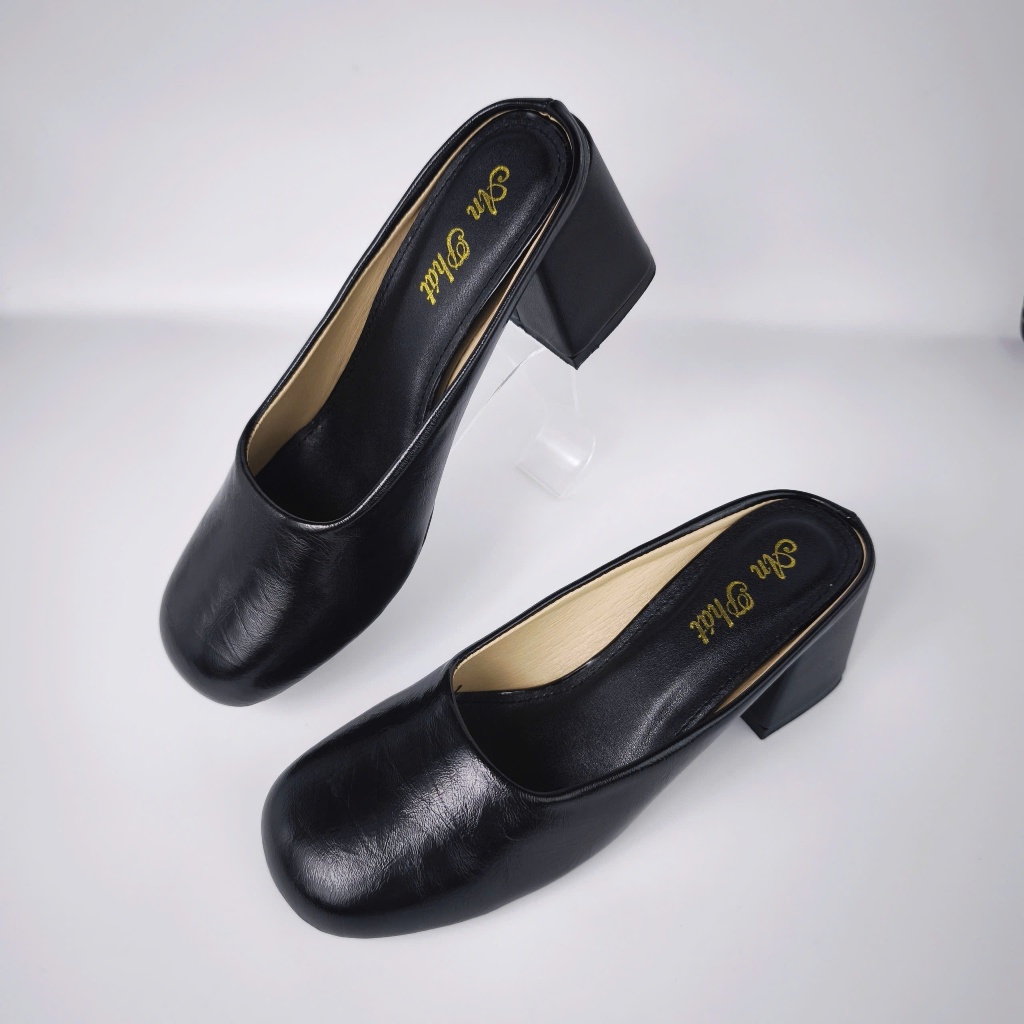 Giày sục nữ da thật cao cấp AN PHÁT 7cm - Sục Nữ Trung NIên