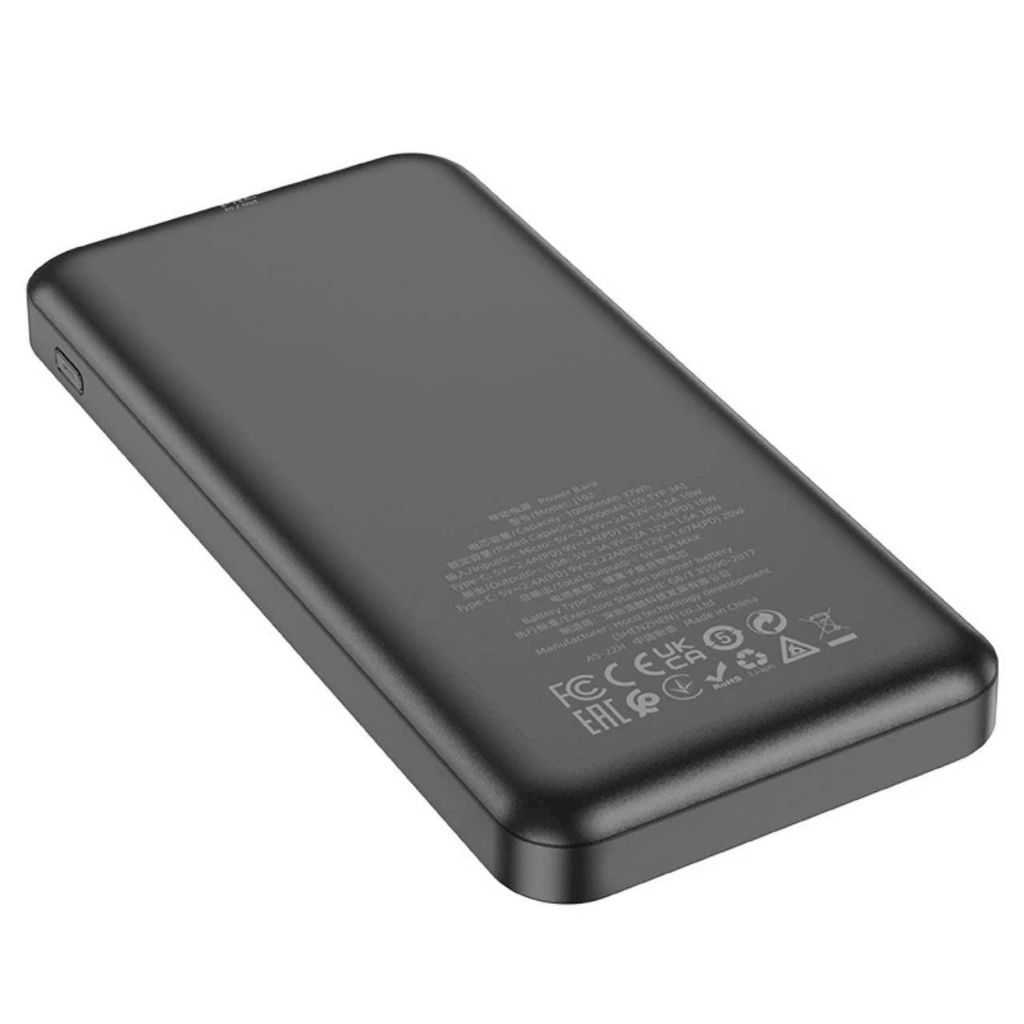 Sạc dự phòng 20w Hoco J102 dung lượng 10000mAh, nhỏ gọn, hỗ trợ sạc nhanh.