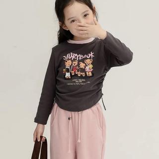A28-[tomnaukid] Áo thun rút dây dài tay bé gái dài tay cực xinh cho bé iu - Size 8-35Kg