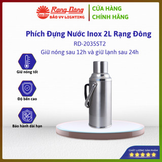 PHÍCH ĐỰNG NƯỚC INOX RẠNG ĐÔNG RD-2035ST2 2L – DUNG TÍCH LỚN, GIỮ NHIỆT LÂU DÀI, TIỆN DỤNG
