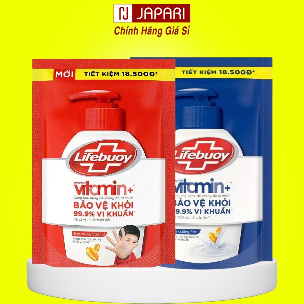 Nước Rửa Tay Lifebuoy Đỏ/Xanh Túi 400ml - Xà Bông Lifeboy Rửa Tay Diệt ...