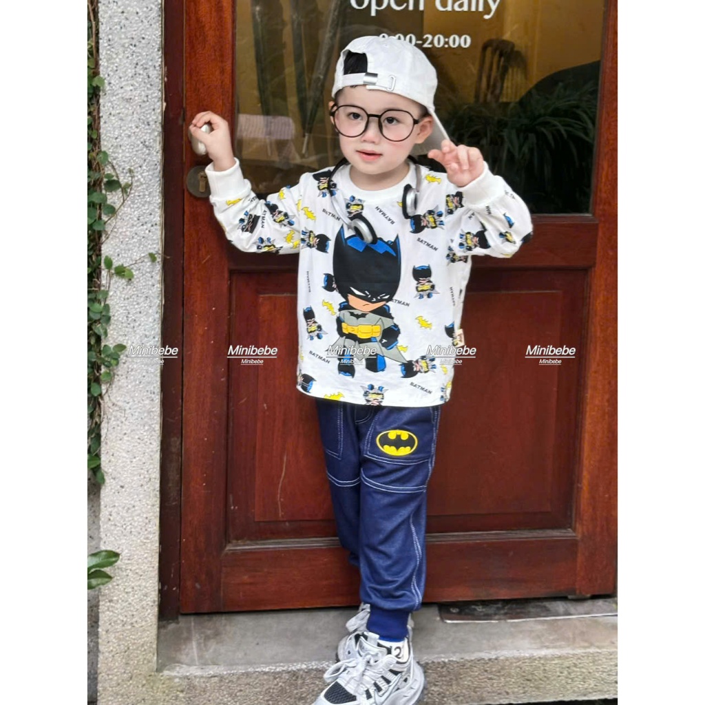 [À ƠI SHOP] C83- bộ dài batman cả áo - a210.359
