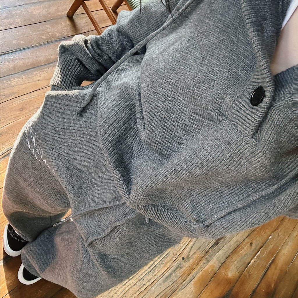Slick - Hoodie Len Basic Dệt Kim Lông Cừu Merino Cao Cấp - The Slick Way  UNISEX | BigBuy360 - bigbuy360.vn