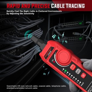 HABOTEST HT800AB Network Cable Tracer Cable Lan Tester Máy kiểm tra cáp mạng hiệu quả cho cáp Ethernet Công cụ kiểm