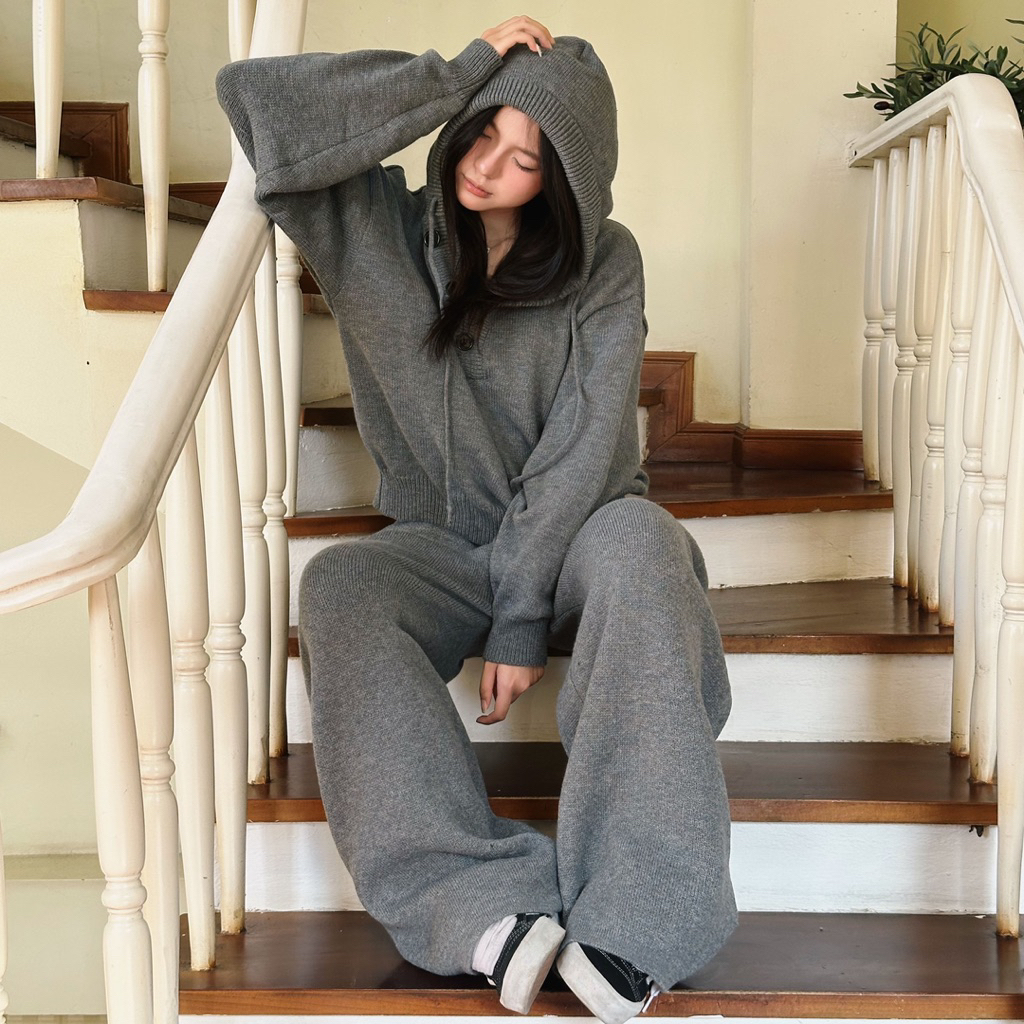 Slick - Hoodie Len Basic Dệt Kim Lông Cừu Merino Cao Cấp - The Slick Way  UNISEX | BigBuy360 - bigbuy360.vn
