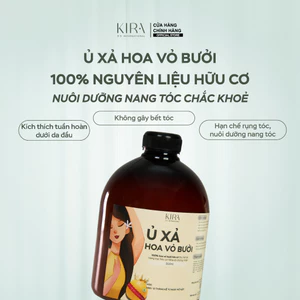 Ủ xả hoa và vỏ bưởi hữu cơ Mộc Ân – nuôi dưỡng nang tóc, cho mái tóc suôn mượt tự nhiên, dung tích 500ml.