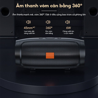 Loa bluetooth nghe nhạc mini GrownTech charge 3+ mini 10W chống nước vỏ nhôm cao cấp