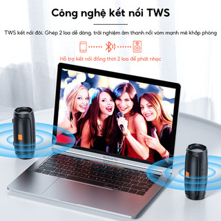 Loa bluetooth nghe nhạc mini GrownTech charge 3+ mini 10W chống nước vỏ nhôm cao cấp