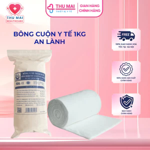 Bông cân y tế An Lành - Cuộn 1kg bông - Bông y tế thấm nước