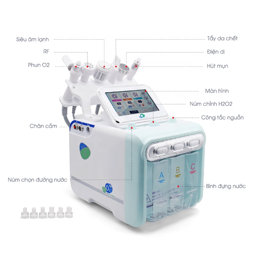 Đầu thay thế máy Aqua H2O2 | máy 6in1 ( Lưu ý do đầu thay của máy khác nhau ib để shop tư vấn nhé )