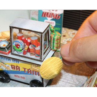 Mô hình gỗ tự lắp ráp DIY-Thế Giới Tí Hon- XE BÁNH MỲ - AD02