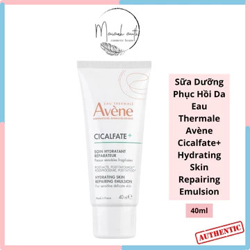 Sữa Dưỡng Ẩm Avene Cicalfate+ Hydrating Repairing Emulsion cho da dầu chất gel mẫu mới 40ml